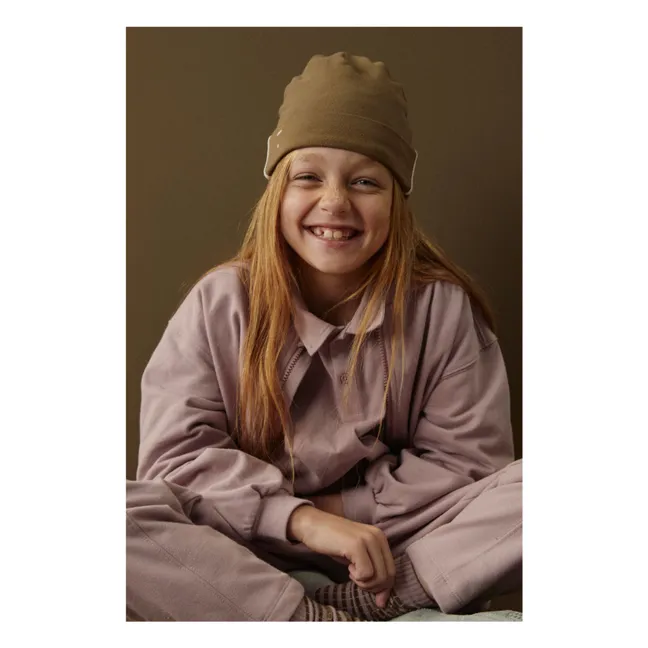 Bonnet Coton Bio | Brun kaki
