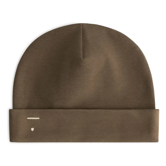 Bonnet Coton Bio | Brun kaki