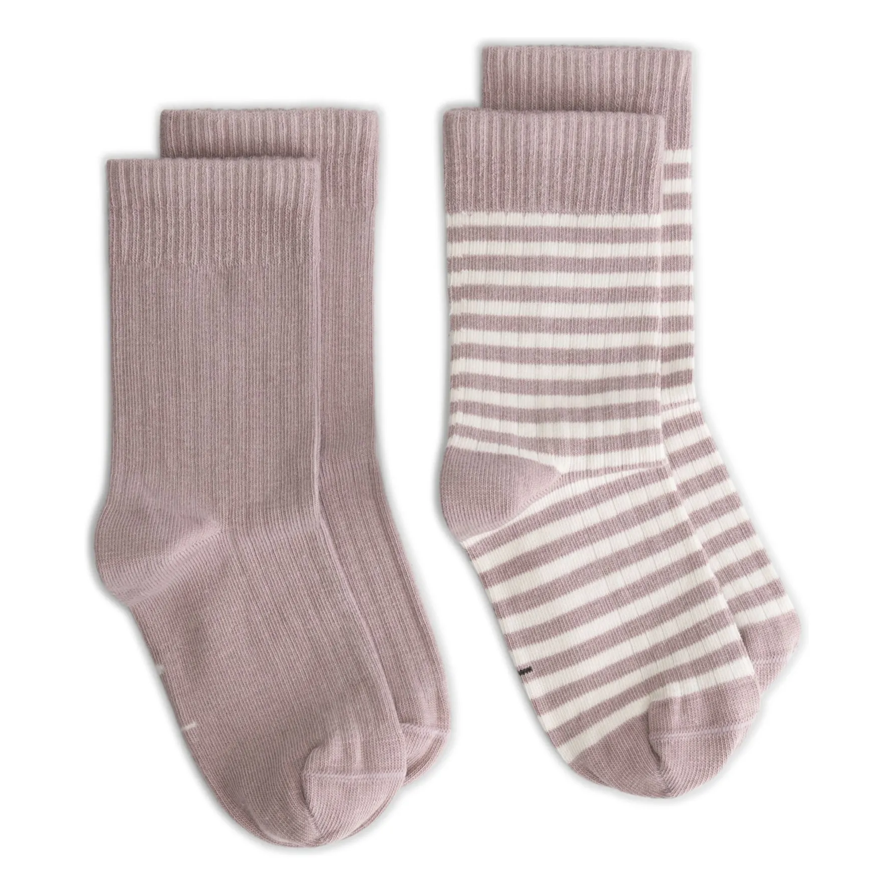 Gray Label Mauve Set Of 2 Pairs Of Organic Cotton Socks