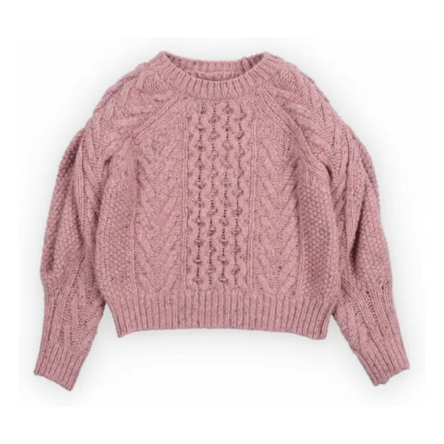 Maria Wool Alpaca Sweater | Pink