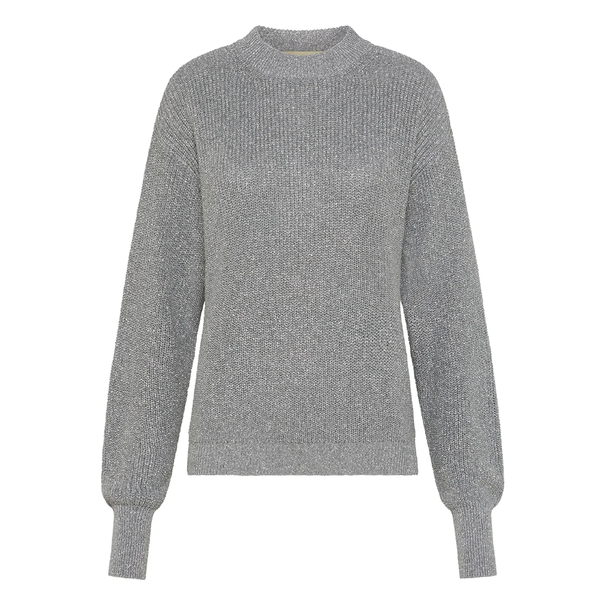 Momoni Silver Windsor Sweater Metallic