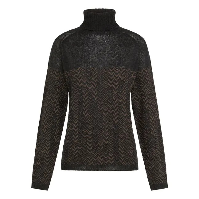 Twain Alpaca Sweater | Brown