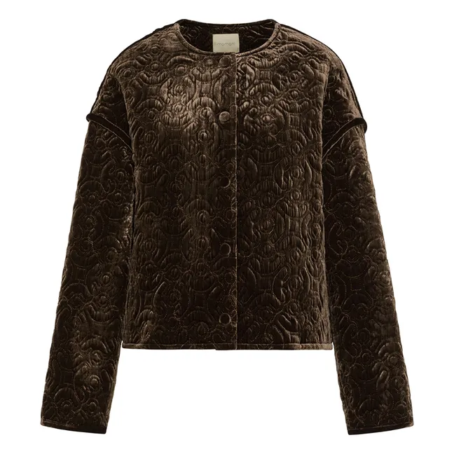 Abrigo arándano | Marrón