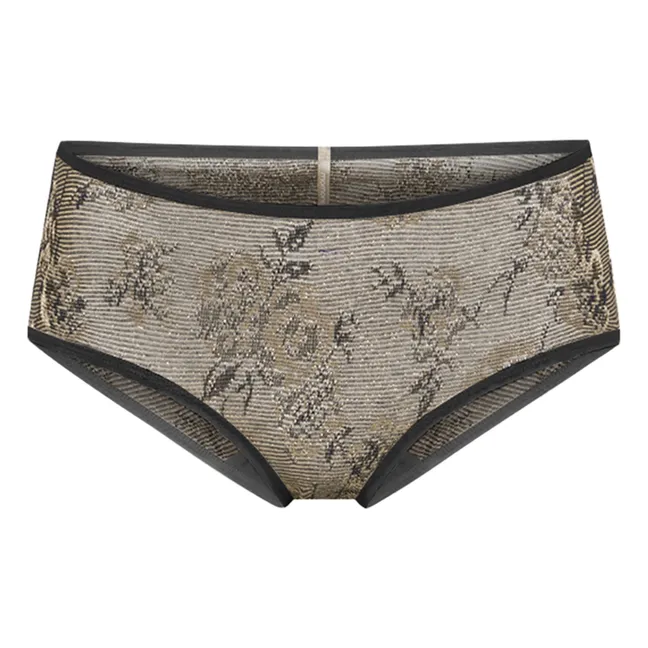 Culotte Violet Imprimée Métallisée | Vert kaki