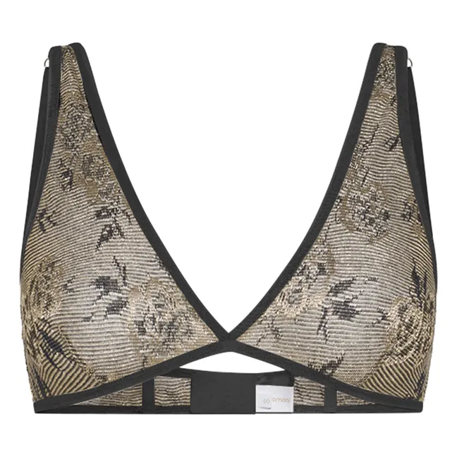 Lady BH Metallic-Print | Khaki