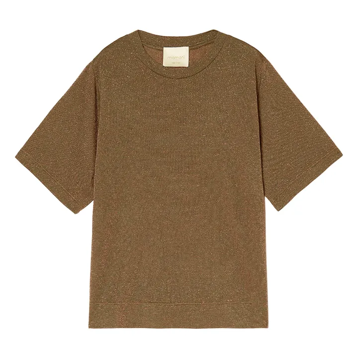 T-shirt Iora Métallisé | Tabac- Image produit n°0