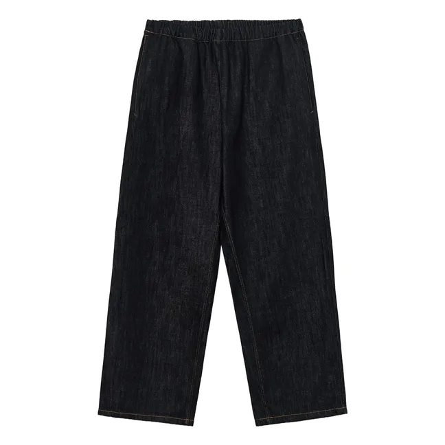 Jean Elastiqué Relaxed Coton Bio | Noir