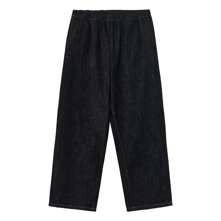 Jean Elastiqué Relaxed Coton Bio | Noir- Image produit n°0