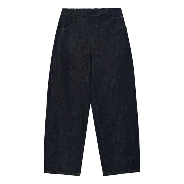 Gerade Jeans Recycelte Baumwolle | Indigo