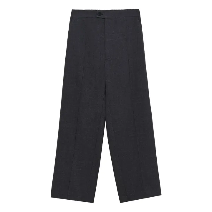 Pantalon Chiné | Gris anthracite- Image produit n°0