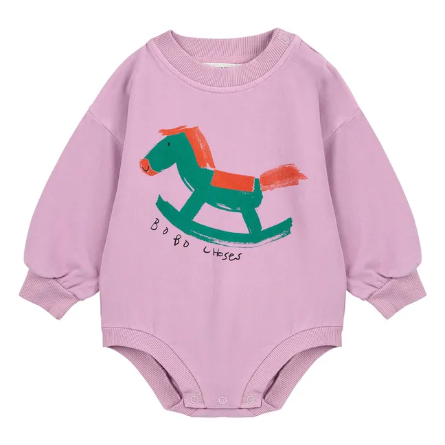 Body Sweat Cheval Coton Bio | 	Lilas