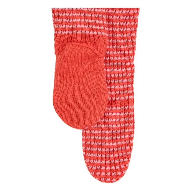 Legging Pois Coton Bio | Rouge