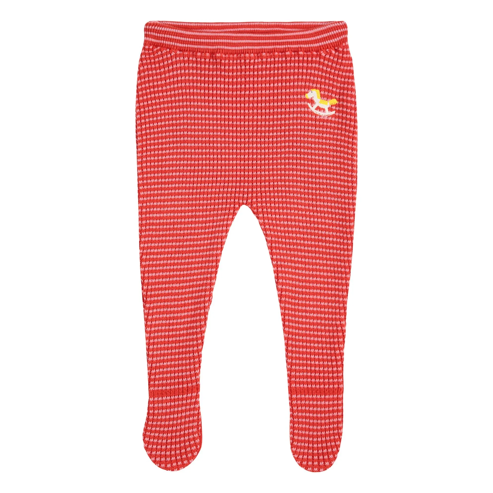 Bobo Choses Red Organic Cotton Pea Legging