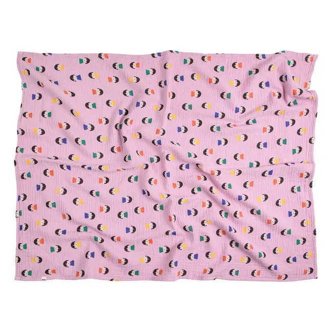 Lot Pyjama Lange et Bavoir Pions | 	Lilas