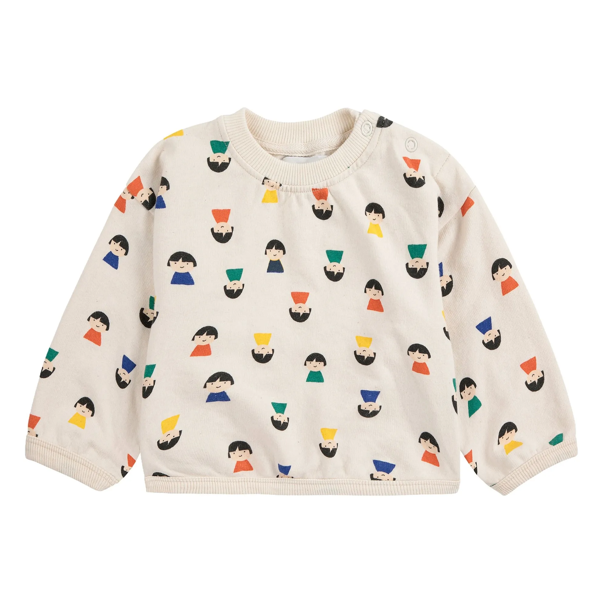 Bobo Choses Ecru Pawn Sweat Organic Cotton