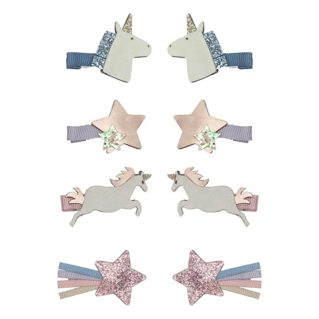 Paquete de 8 Mini Barritas de Pelo de Unicornio | Violeta