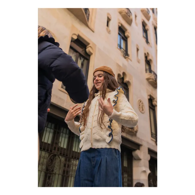 Cardigan Viviana Volants | Crème