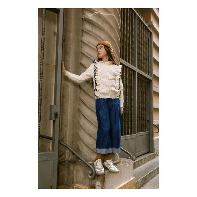 Cardigan Viviana Volants | Crème