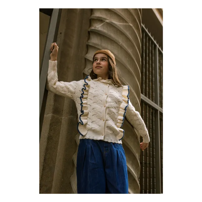 Cardigan Viviana Volants | Crème