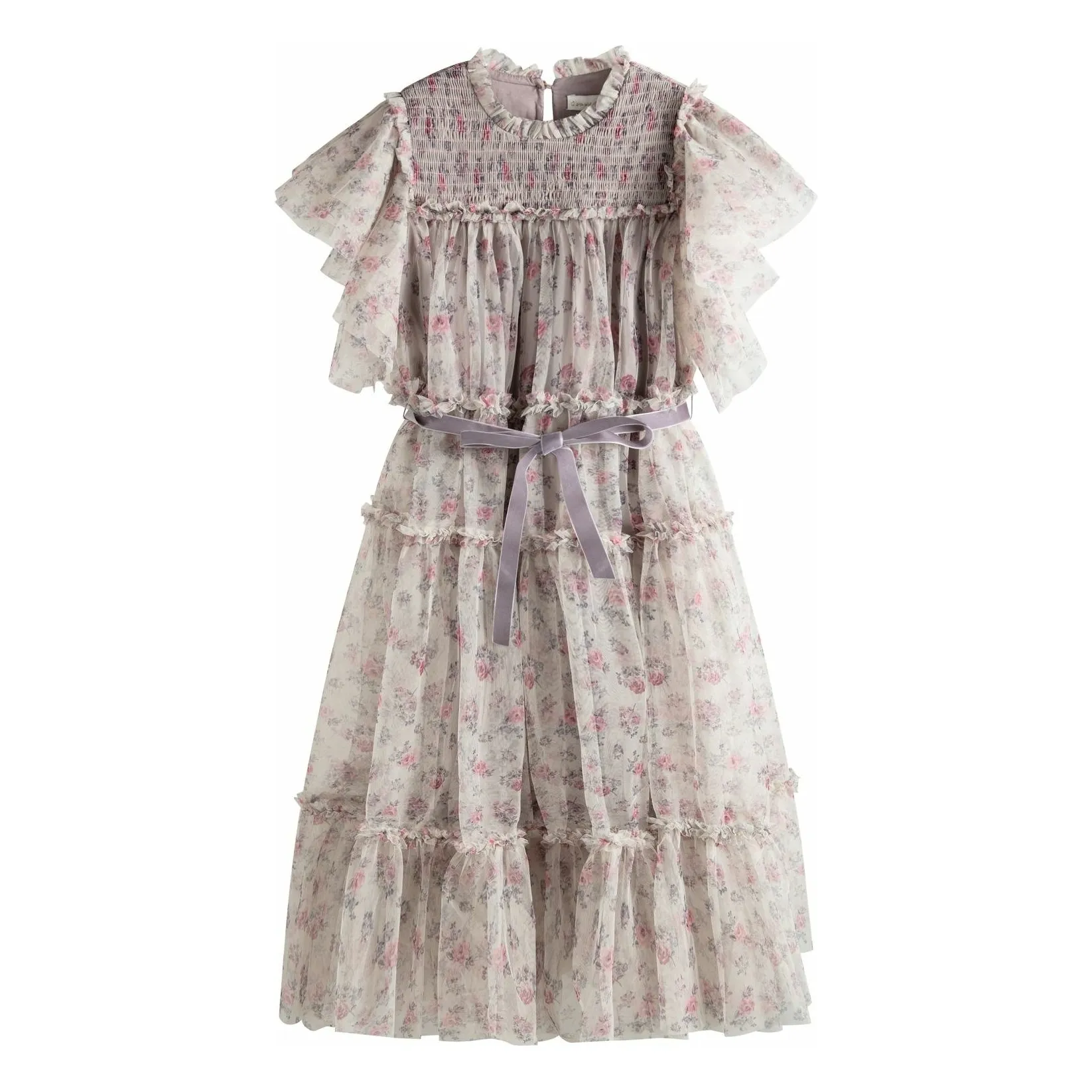 C'era Una Volta Pale Pink Carolina Fleurie Dress