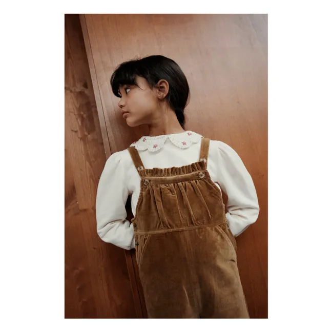 Collo Claudine Sudore in cotone biologico | Crema