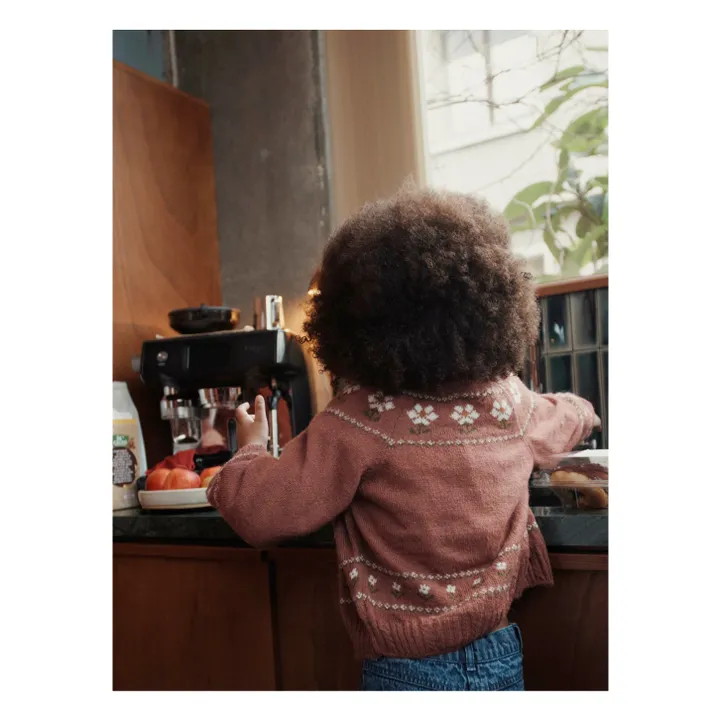 Cárdigan Marguerite Laine | Rosa Viejo- Imagen del producto n°4