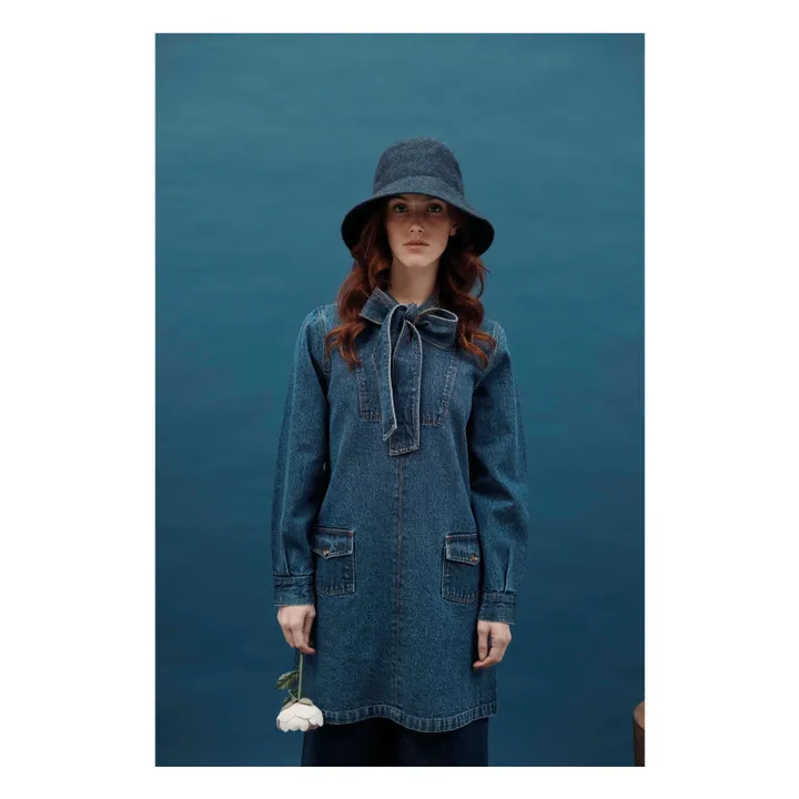 Colette Denim dress | Blue- Product image n°1