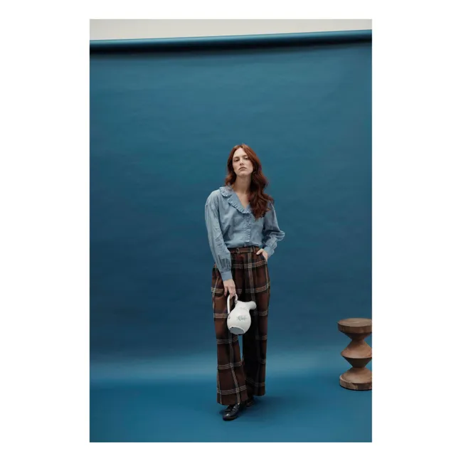 Pantalon Come Carreaux | Marron
