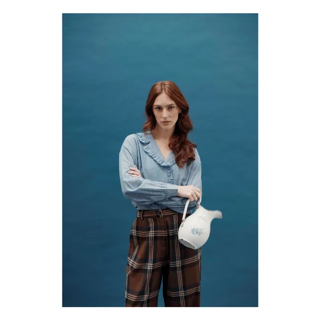 Célia Chambray blouse | Blue