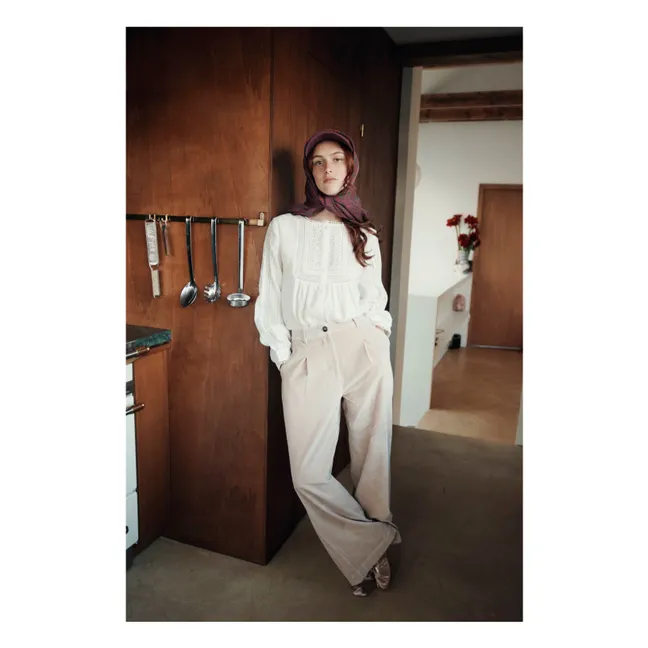 Blouse Caitlyn Dentelle | Crème