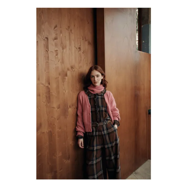 Blouse Caro Carreaux  | Marron
