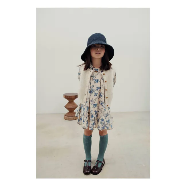 Gilet Sans Manches Uni Laine | Ecru