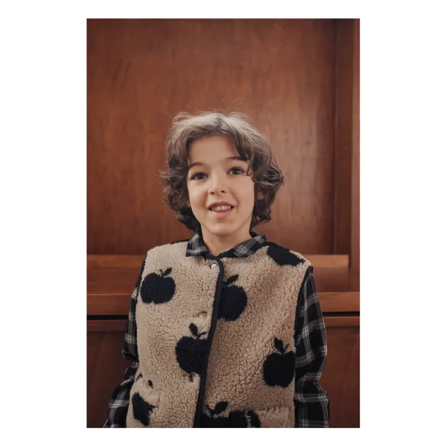 Chaqueta sin mangas Sherpa Apple | Beige