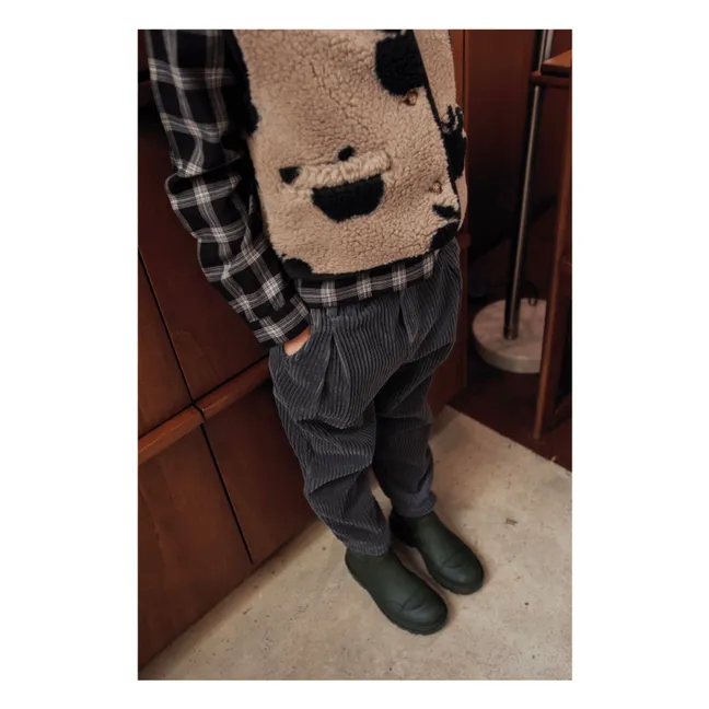 Veste Sans Manches Façon Sherpa Pommes | Beige