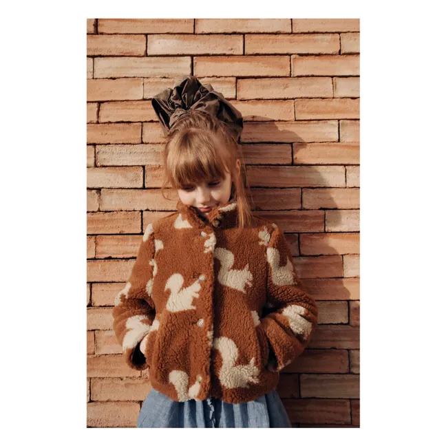 Sherpa-ähnlicher Mantel Eichhörnchen | Braun