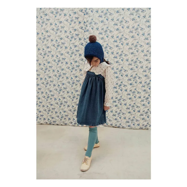 Robe en Jean à Bretelles | Bleu