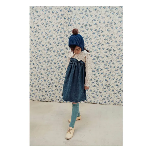 Strapless Jean Dress | Blue