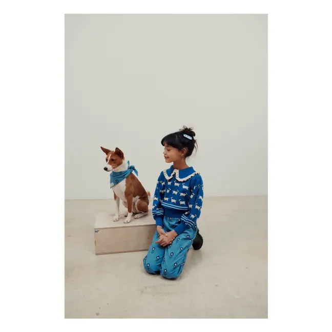Dogs Sweater | Royal blue