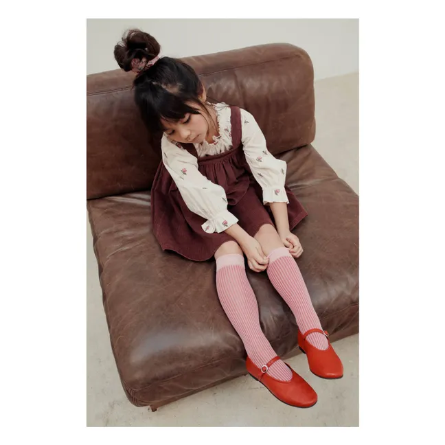 Ampio abito senza spalline | Viola scuro