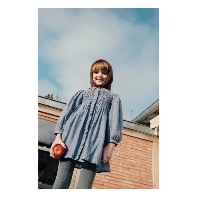 Smocked dress | Blue