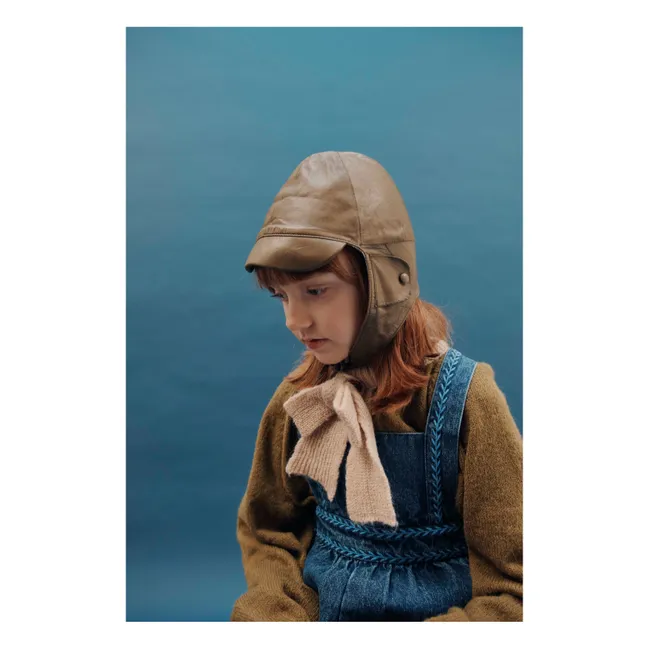 Salopette en Jean Brodée | Bleu