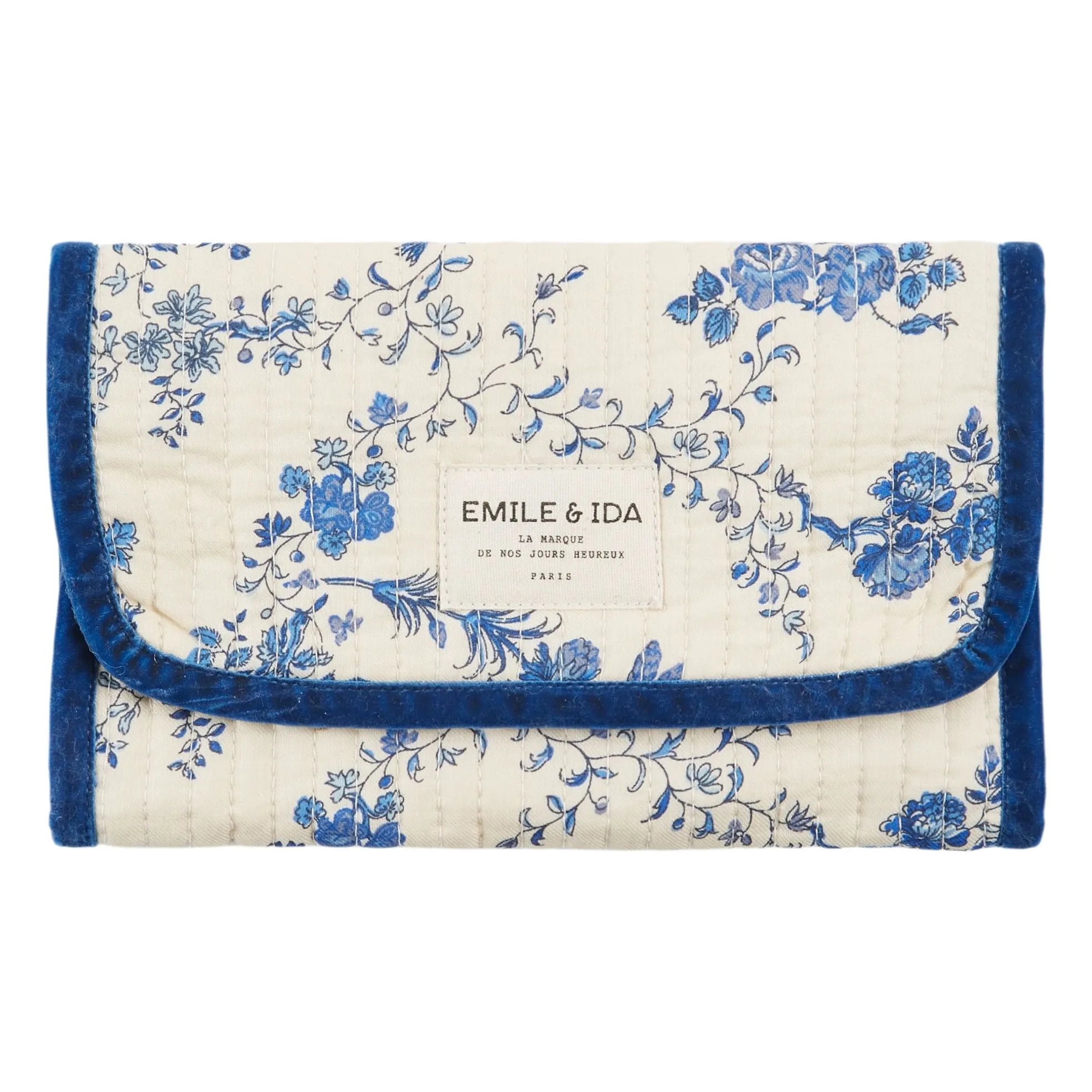Emile Et Ida Blue Pouch For Make-Up Brushes