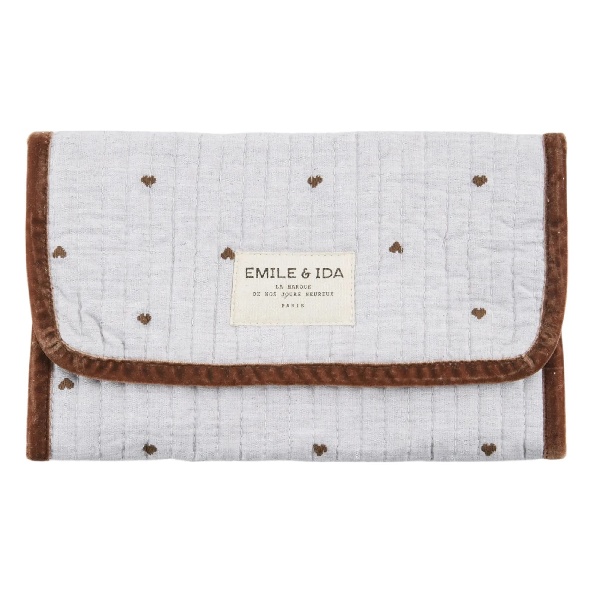 Emile Et Ida Grey Pouch For Make-Up Brushes