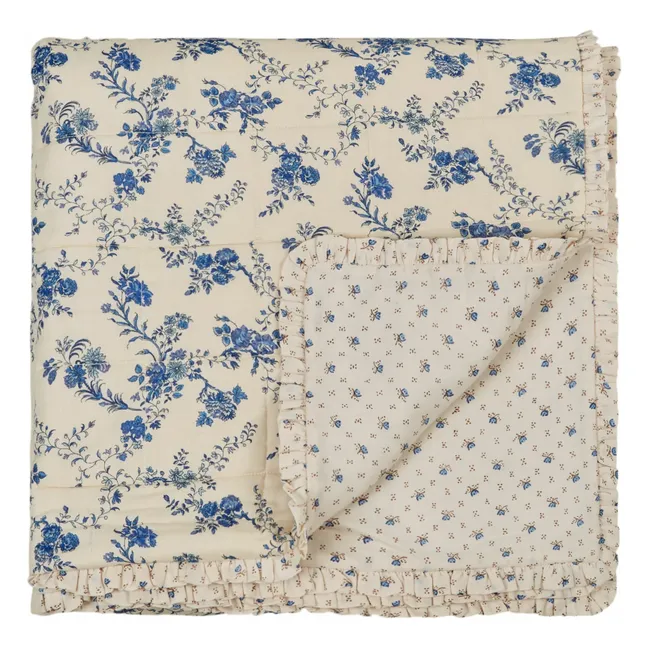 Quilted throw | Blue