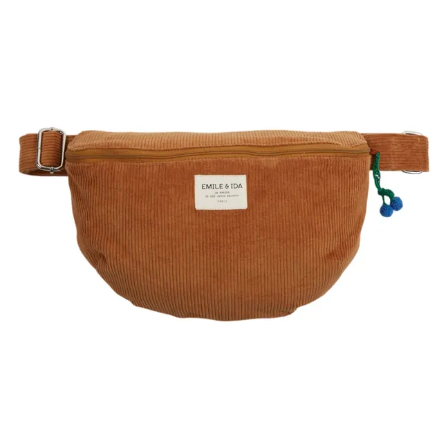 Bananen-Tasche Acbanane Schurwolle | Kamelbraun