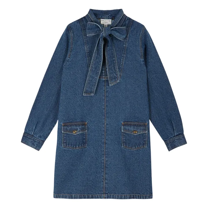 Colette Denim dress | Blue- Product image n°0