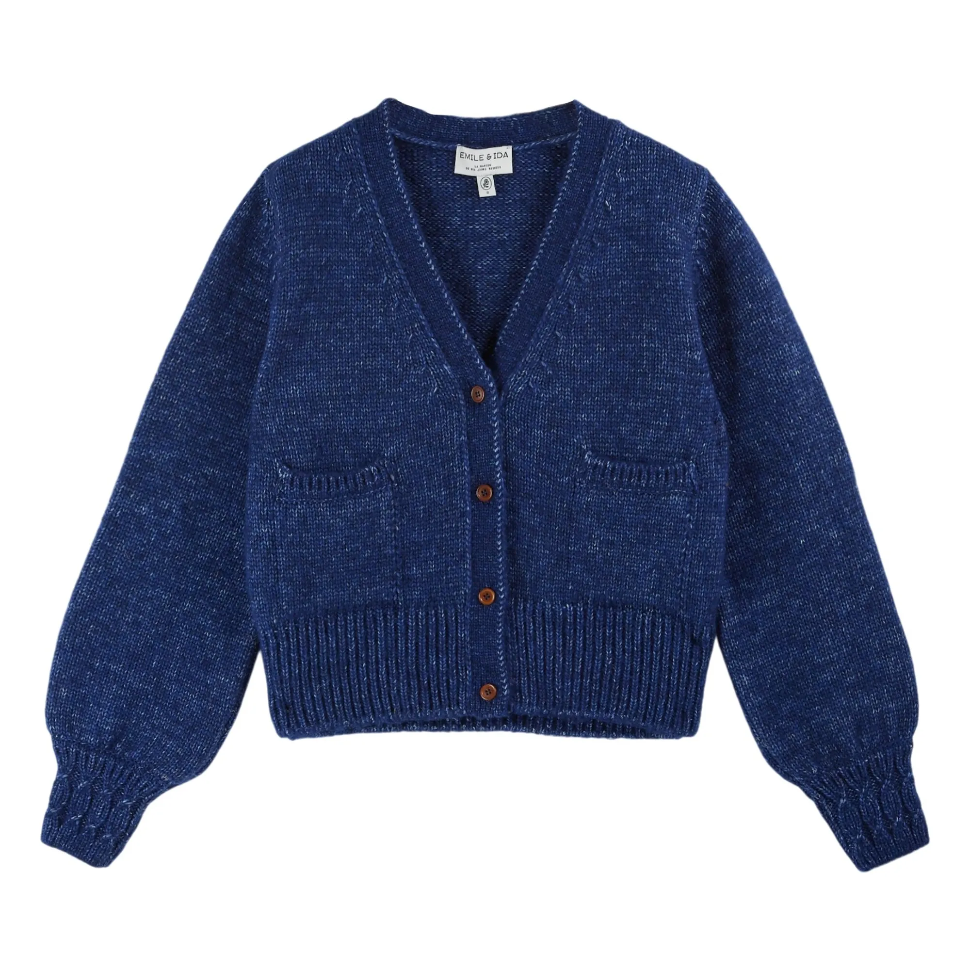 Emile Et Ida Royal Blue Cora Extra Fine Merino Wool Vest