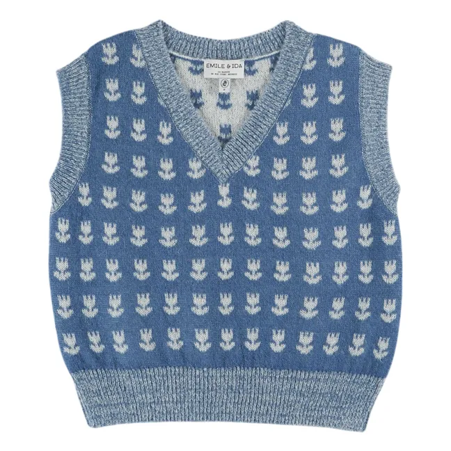 Pull Sans Manches Carole Tulipe | Bleu