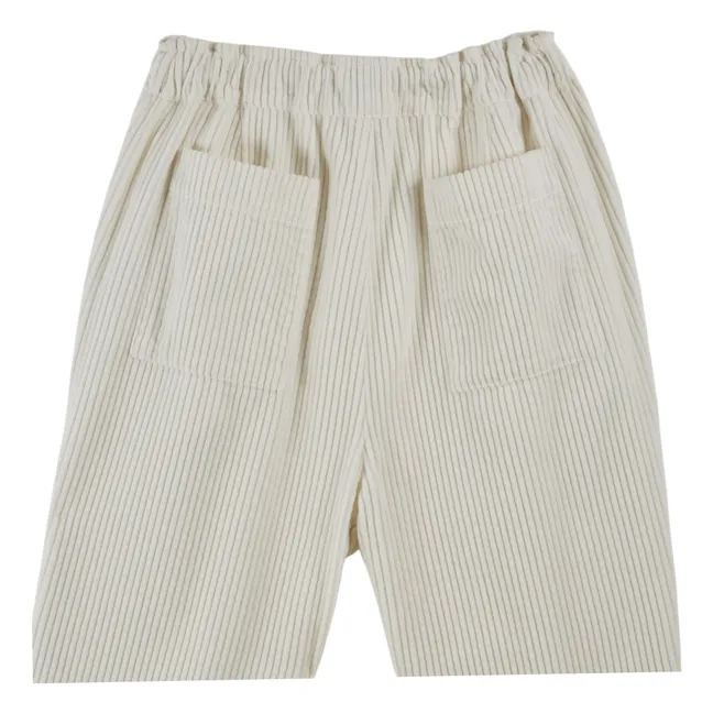 Pantalon Clark Velours Côtelé | Ecru