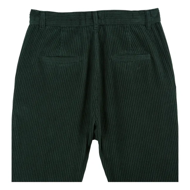 Pantalon Canelle Velours | Vert foncé